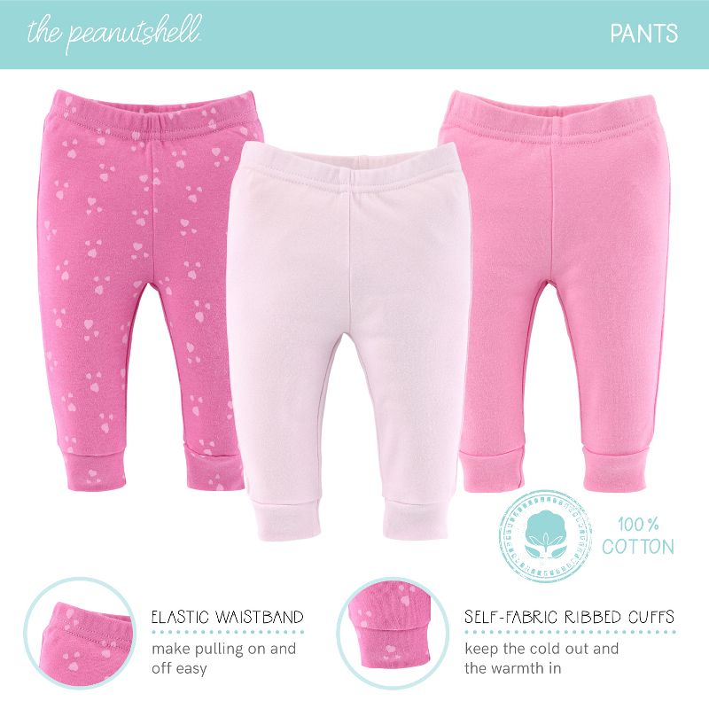 The Peanutshell Pretty Pink 16-Piece Layette Baby Girl Clothes, Gift Set, 0-3 Months, 6 of 7