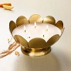 5 Wick Large Scalloped Brass Footed Jar Candle Mulled Spice 22oz - Hearth & Hand™ with Magnolia - 2 of 3