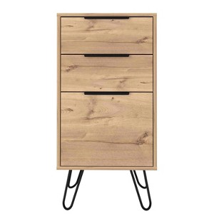 TiramisuBest Rustic Brown Finish Chest with Storage Drawers Clipped Corners Transitional Style Wooden Bedroom Furniture 1pc with Brown for D - 1 of 4