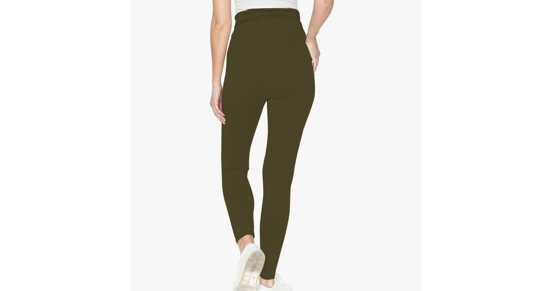 Women's Maternity Leggings - Stretch Elastic Belly Support Pants, Ideal for Pregnant Women's Sports and Daily Wear