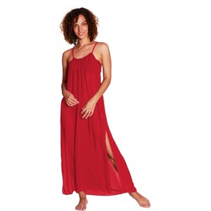 Catalonia Women’s Swimsuit Cover-Up Dress – Sleeveless Chiffon Maxi Sundress for Beach & Pool, One Size Fits All, Gift Ideas for Moms - 1 of 4
