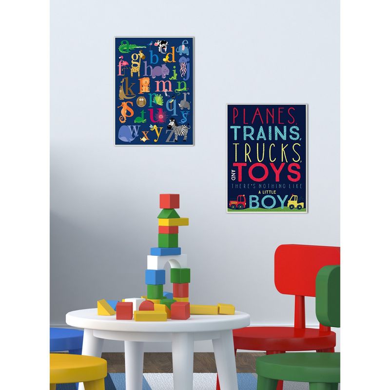 Planes Trains Trucks and Toys Stretched Canvas Kids&#39; Wall Art (16&#34;x20&#34;x1.5) - Stupell Industries, 3 of 5