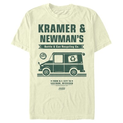 Men's Seinfeld Kramer and Newman's Bottle & Can Recycling Co. T-Shirt