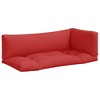 vidaXL Pallet Cushions 3 pcs Red Fabric - 2 of 4