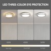 14 Inch Dimmable Ceiling Light 38W 1280LM 3 Color Temperature In One Flush Mount Ceiling Light Bedroom Lights for Ceiling - 3 of 4