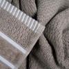 Hastings Home 6-pc Combed Cotton Towel Set With Washcloths, Hand Towels, and Bath Towels - Taupe - 3 of 4