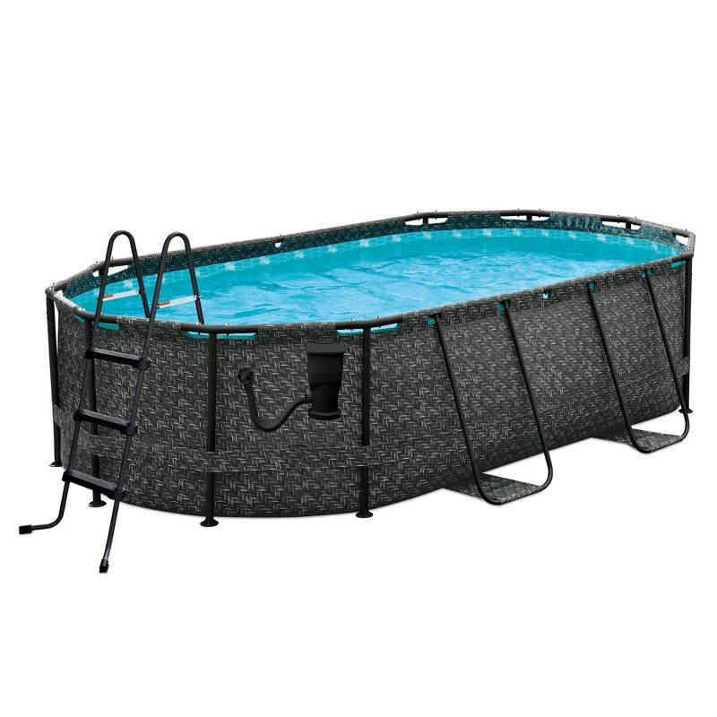Funsicle Oasis Designer Oval Swimming Pool, 1 of 8