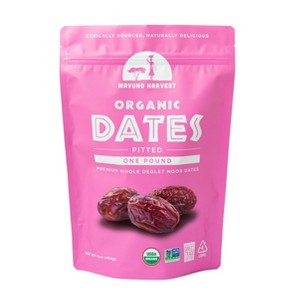 Mavuno Harvest Organic Pitted Dates Snacks, a Vegan & Gluten Free Healthy Snack with No Preservatives or Added Sugars - 1 of 4