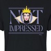 Women's - Disney Villains - Not Impressed Cropped Graphic T-Shirt - 2 of 4