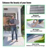 30 PCS Interlocking Deck Tiles Striped Pattern, 12" x 12" Square Light Gray Acacia Hardwood Outdoor Flooring for Patio, Bancony, Pool Side - 4 of 4