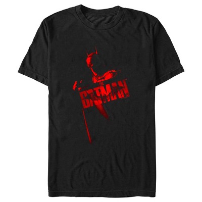 Men's The Batman Red Shadows T-shirt - Black - 3x Large : Target