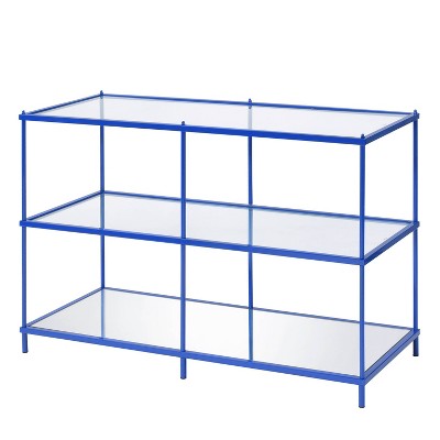 Lindenham Glass Top Sofa Table Blue - miBasics