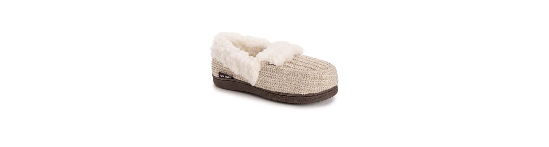 MUK LUKS Women's Anais Moccasin Slipper, Oatmeal, XL (11, 12)