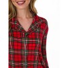 RuffleButts SoftSnooze Gender Inclusive Holiday Adult Button Up Pajama Set - 3 of 4