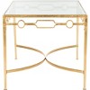 Lura Gold Leaf Retro Coffee Table - Gold/Clear - Safavieh - 4 of 4