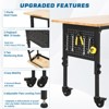 24"W Adjustable Garage Workbench 2000 LBS Capacity - Heavy Duty Table with Power Outlet & Pegboard for Workshop Home - 2 of 4