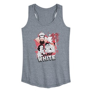 Women's - Disney Princess - Snow White Pop Graphic Racerback Tank - 1 of 4