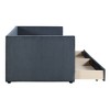 TIRAMISUBEST Twin Size Corduroy Daybed with 2 Storage Drawers, Upholstered Daybed Frame Sofa Bed with Wood Slats Support - 4 of 4