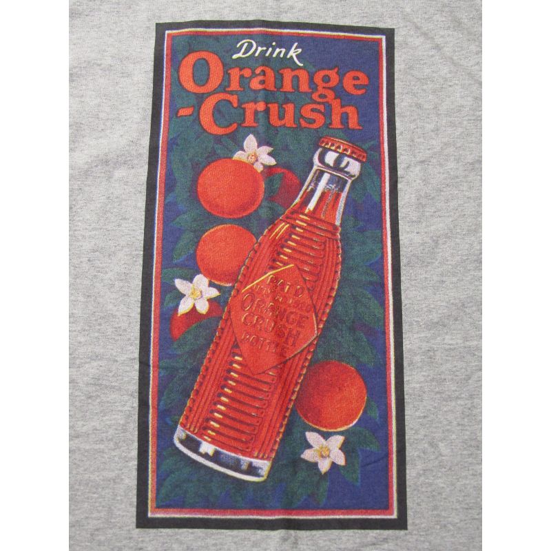 Drink Orange Crush Men's Athletic Heather Gray Long Sleeve Shirt, 2 of 3