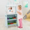 Infans Kid's Farmers Market Stand Wooden Grocery Store Set w/ Cutting Veggies & Fruits - 3 of 4