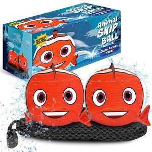 Activ Life Gifts for Kids [Water Skip Balls] Beach Games for Adults and Family Basket Stuffers Boys Girls - Clown Fish - 1 of 4