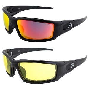 2 Pairs of Alpha Omega AO5 Safety Motorcycle Sunglasses - 1 of 4