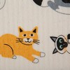 Design Imports  Swedish Dishcloth Set/3, Reusable & Absorbent, Cats Everywhere! - 3 of 4