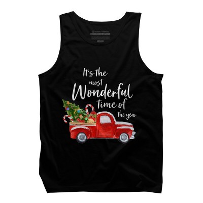 Men's Design By Humans It's The Most Wonderful Time Of The Year Christmas Shirt By TEEARTLAB Tank Top