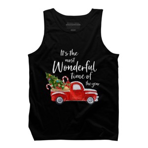 Men's Design By Humans It's The Most Wonderful Time Of The Year Christmas Shirt By TEEARTLAB Tank Top - 1 of 4