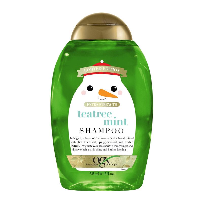 OGX Limited Edition Holiday Tea Tree Mint Extra Strength Shampoo - 13 fl oz, 1 of 6