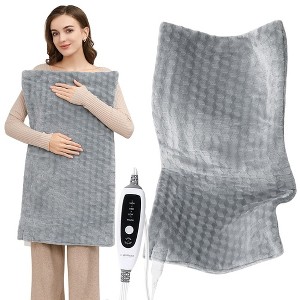 Heating Pad for Back Pain Cramps Relief, 4 Temperature Settings, Moist Heat Dry Therapy, 33"x17" - 1 of 4