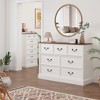 Farmhouse 7 Drawers Dresser for Bedroom, Wood Dresser Chest of Drawers Organizer Storage - 3 of 4