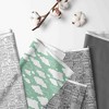 Bacati - Clouds in the City Mint/Gray 4 pc Toddler Bedding Set - image 2 of 4