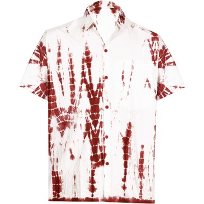 LA LEELA Men's Hawaiian Shirt Trendy Beach Shirts Casual Short Sleeve Button Down Untuckit Shirts for Men