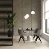 3-Light Mantunalle Staircase Pendant Black Finish with White Ribbed Glass Shade - EGLO: ETL Listed, Adjustable, Vintage Style - 3 of 3