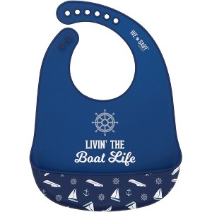 Pavilion Gift Company - Boat Life - 12" Silicone Catch All Bib - Bibs - 1 of 4
