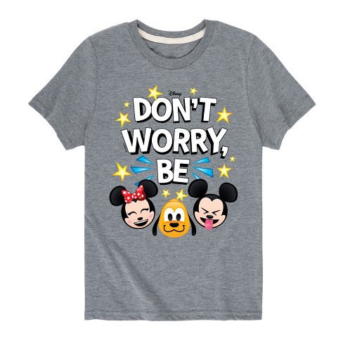 Boys' - Disney - Don't Worry Be Emojis Short Sleeve Graphic T-Shirt - image 1 of 4