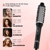 NICEBAY Heated Thermal Brush, Electric Curling Brush & Round Brush Styler with Anti-Scald Nylon Bristles for Smoothing, Volumizing & Curling Hair - 3 of 4
