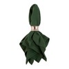 Design Imports  Solid Cotton Napkin Set 6 Piece, Dark Green, 20X20" - 2 of 4