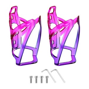 Unique Bargains PC Universal Cycling Bike Water Bottle Holders 2 Pcs with Screw and Wrench 5.2" - 1 of 4