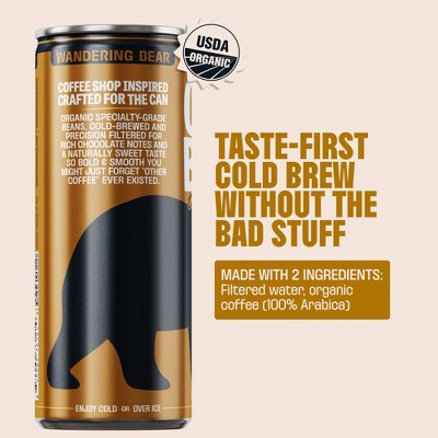 Wandering Bear Coffee Original Black Cold Brew - 8 fl oz
