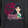 Women's - Disney Princess - Strength Of A Warrior Lightweight French Terry Wide Neck Long Sleeve Shirt - 2 of 4