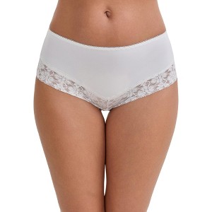 INSPIRE CHIC Women's Lace Trim Ultra-Thin Mid Rise Hipsters Elastic Lightweight Breathable Briefs - 1 of 4