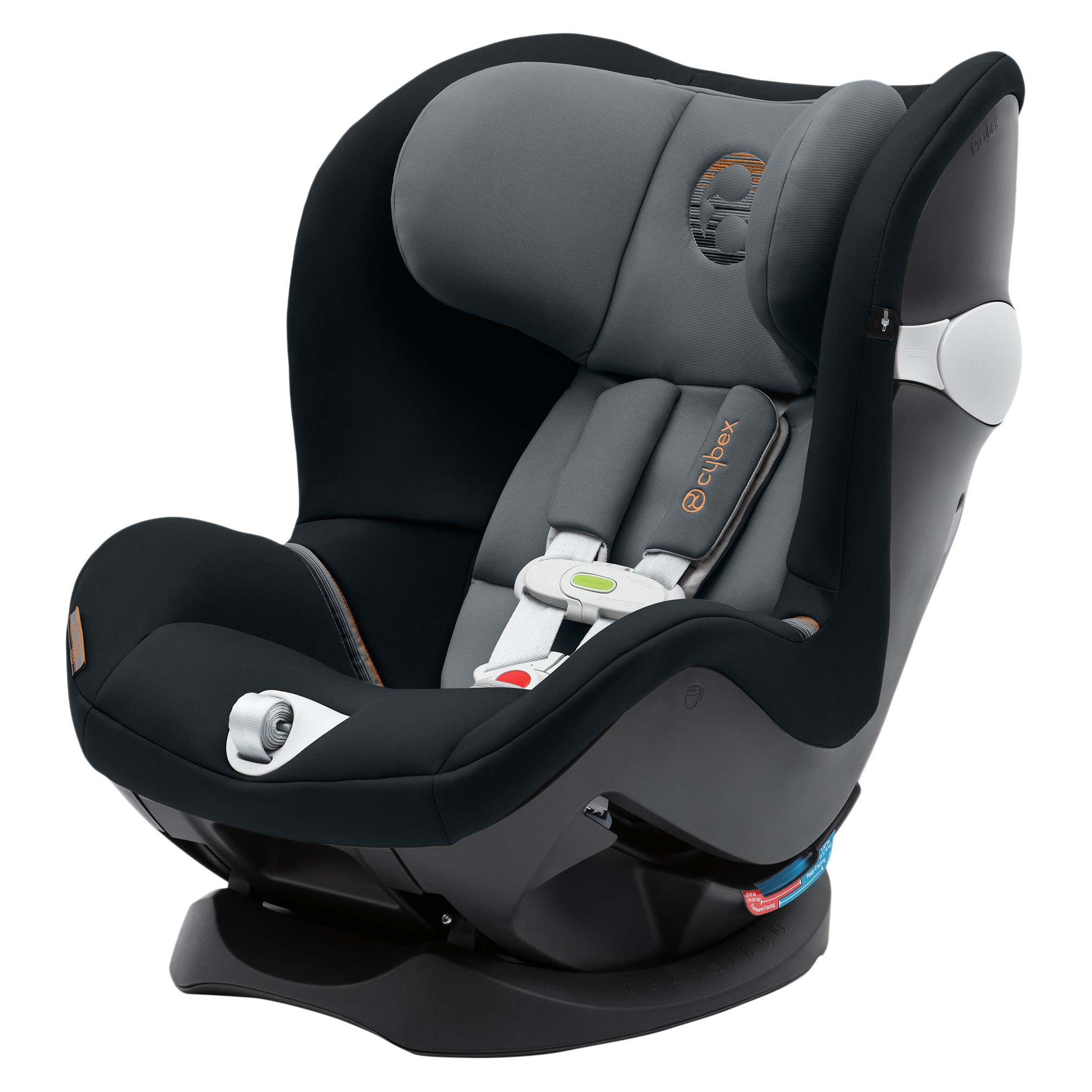 Gray/Black Car Seat
