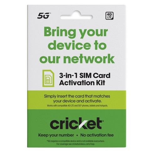 cricket sim card plans