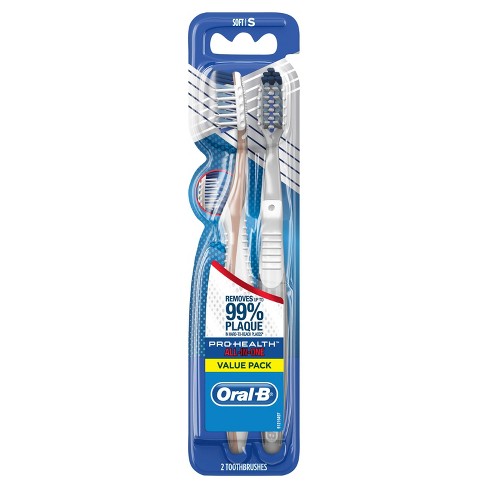 Oral-B Pro-Health All-in-One 40 Soft Bristle Manual Toothbrush - 2ct ...