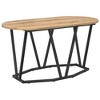 Clihome Modern Durable Oval Coffee Table, 31.5 Inch Industrial Center Table for Modern Living Room & Small Spaces - 2 of 4
