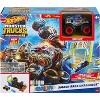 Hot Wheels Monster Trucks Arena Smashers Race Ace Smash Race Challenge Playset with 1:64 Scale Race Ace Toy Truck and 1 Crushable Car - 3 of 3