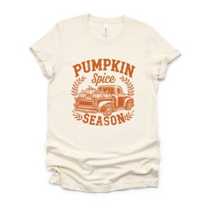 Simply Sage Market Pumpkin Spice Season Truck Distressed Short Sleeve Tee - 1 of 4