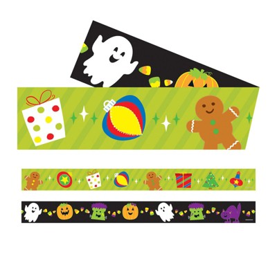Carson Dellosa Education Halloween/Holiday Two-Sided Straight Borders, 36 Feet (Pack of 6)